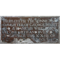 St John & St Giles, Great Easton Church – Monument 1