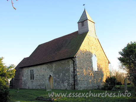 All Saints, Vange Church – The church, as it is today, from the Northwest.