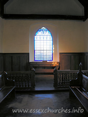 All Saints, Vange Church – The chancel.