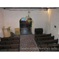All Saints, Vange Church – Interior 7: The nave from the W gallery - it is interesting to compare this with the image in the "Postcards" tab.