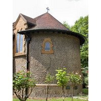 St Mary the Less, Great Warley Church – Exterior 5: The apse - which in this shot looks remarkably like it is formed from a mud hut!!