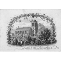 St Thomas of Canterbury, Brentwood Church – Postcard 4: St Thomas church, as built, 1835-1839. W.W. Brown, del. - Rock & Co. London