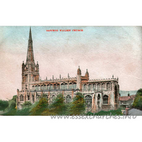 St Mary the Virgin, Saffron Walden Church – Postcard 1: Postcard by W. Thompson, Saffron Walden.