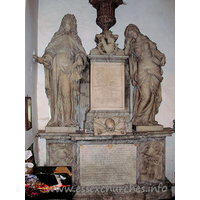 St Peter & St Paul, Dagenham Church – Monument 1: Monument to Sir Richard Alibon - 1688.