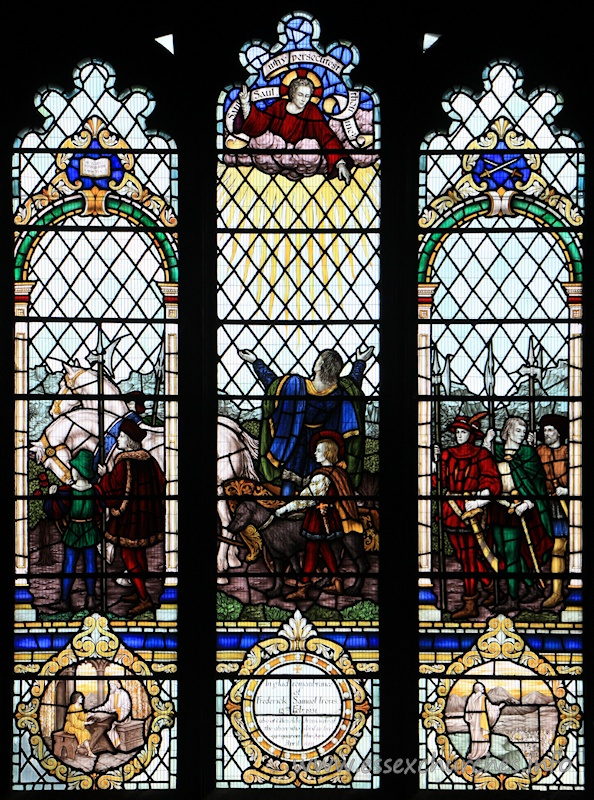 St Mary the Virgin, Prittlewell Church – Saul Saul, why persecutest thou me? In glad remembrance of Frederic Samuel Irons, 13th Feb 1951, also of Ellen Ada Irons wife of the above who died in her 91st year on the 23rd April 1971