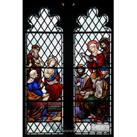 St Mary the Virgin, Prittlewell Church – Stained Glass 22: In grateful recognition of the exertions of the Vicar, his father and family in promoting the restoration of this church. Given by the parishioners, Easter 1872.