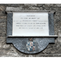 St Mary the Virgin, Prittlewell Church – Monument 3: Sacred to the memory of The Revd Sir Herbert Croft Baronet LLB. Thirty years vicar of this parish who died at Paris 26 April 1816 in the 65 year of his age.