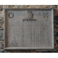 St Mary the Virgin, Prittlewell Church – Monument 7: To the memory of Spencer Robert Wigram vicar of this parish 1864-1880 by whose efforts this church was restored and of his wife Elizabeth Pearson R.I.P.
