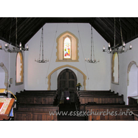 St Mary (Old Church), Frinton-on-Sea Church – Interior 2: Looking west from the chancel.