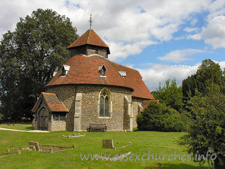 St John the Baptist, Little Maplestead Church – Built possibly as late as 1335, it is one of only five circular churches remaining in England. Of the other four, one is the the late C12 Temple church in London, and the other three are Norman churches, at Ludlow Castle, Northampton and Cambridge.