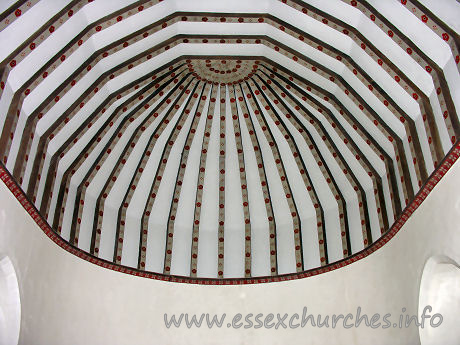St John the Baptist, Little Maplestead Church – The chancel roof.