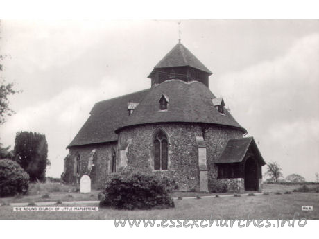 St John the Baptist, Little Maplestead Church – Postcard by Cranley Commercial Calendars, Ilford, Essex.