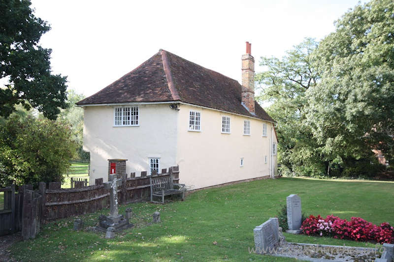 St Mary the Virgin, Matching Church – The marriage feast room - late C15. Built, according to Philip Morant, 'for the entertainment of poor people on their wedding day'.