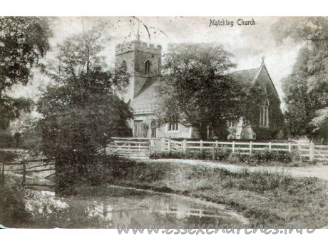 St Mary the Virgin, Matching Church – Postcard - A. Maxwell, Photographer, Bishop's Stortford