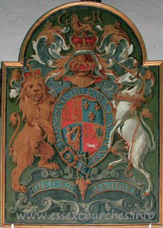 St Mary the Virgin, North Shoebury Church – Royal arms.