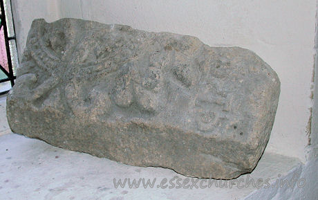 St Mary the Virgin, North Shoebury Church – C13 coffin lid.