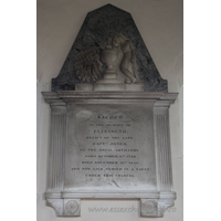 St Mary the Virgin, North Shoebury Church – Monument 6: Sacred to the memory of Elizabeth, relict of the late Captn Jones, of the Royal Artillery. Born October 3rd 1749. Died November 16th 1846. And now lies buried in a vault under this chancel.