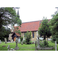 Holy Trinity, Southchurch Church – Exterior 2: The original Norman church, seen here, was firstly restored by W. Slater between 1855 and 1857, before subsequent enlargement of the church as a whole.