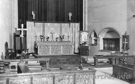 St Erkenwald, Southend-on-Sea Church – The chancel. For more on this church, see: www.st-erkenwalds.co.uk