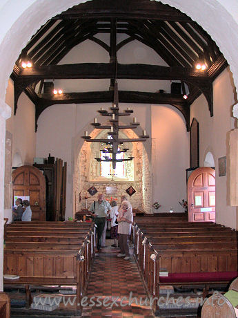 St Andrew, South Shoebury Church – Looking west from the chancel.