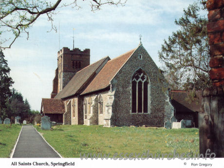 All Saints, Springfield Church – Postcard - Sold in aid of Farleigh - The Mid-Essex Hospice