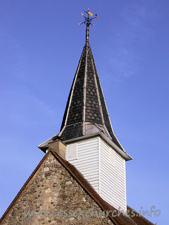 St James the Less, Hadleigh Church – This weatherboarded, typically Essex, bell turret was most likely constructed in the 15th century.
