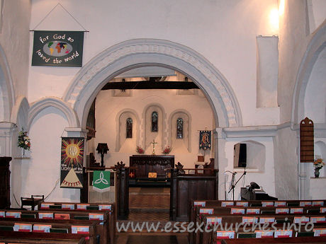 St Helen & St Giles, Rainham Church – The chancel arch.