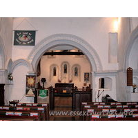 St Helen & St Giles, Rainham Church – Interior 1: The chancel arch.
