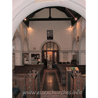 St Helen & St Giles, Rainham Church – Interior 6: Looking west from the chancel.
