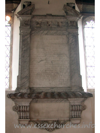 All Saints, East Horndon Church – Monument to Sir John Tyrell, 1766. Signed by Nollekens.