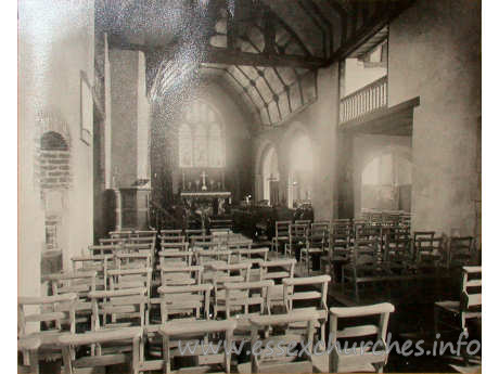 All Saints, East Horndon Church – Not a postcard, but a shot of an original image within the church itself.