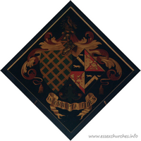 St Giles & All Saints, Orsett Church – Hatchment 13: For Thomas Charles Douglas Whitmore, J.P., D.L., who married 1867, Louisa Margaret Emily, 5th daughter of Sir William Cradock-Hartopp, 3rd Bt., and died 16 Feb 1907. She died 29 November 1892. Details taken from Hatchments in Britain: 6, Edited by Peter Summers
