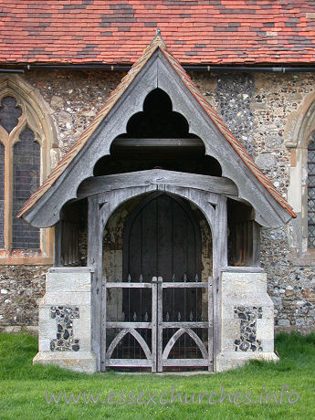 St Botolph, Beauchamp Roding Church – South porch.