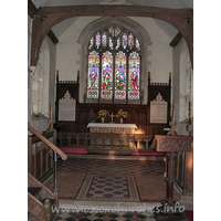 St Botolph, Beauchamp Roding Church – Interior 2: The chancel itself, feeling and looking very complete, with all parts in perfect compliment to one another.