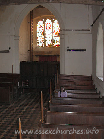 St Botolph, Beauchamp Roding Church – Only one person turned up for my service. And that was Julie, trying her hardest to suppress a cheesy grin!!