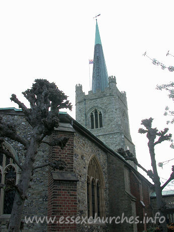 St Andrew, Hornchurch Church – The C13 chancel, with its rather newer buttressing.