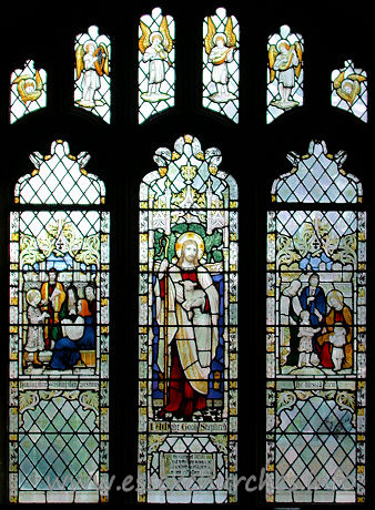 St Andrew, Hornchurch Church – I am the Good Shepherd. Glass from the S aisle.