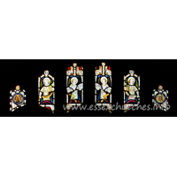 St Andrew, Hornchurch Church – Stained Glass 9: Glass from the S aisle.