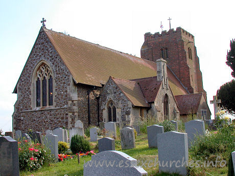 St Margaret, Downham Church – This view from the Northeast, shows Street's church of 1871. It uses a few windows from the previous church.