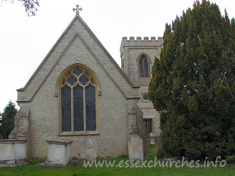 St Germain, Bobbingworth Church – The chancel, seen here from the outside, was constructed in 1840.