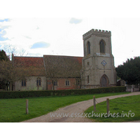 St Germain, Bobbingworth Church – Exterior 6: The nave was refaced with red brick during the C19.