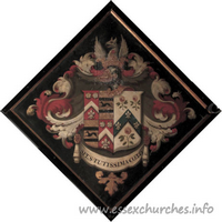 St Germain, Bobbingworth Church – Hatchment 4: For Capel Cure, who died 21 January 1820, aged 75. Details taken from Hatchments in Britain: 6, Edited by Peter Summers