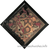 St Germain, Bobbingworth Church – Hatchment 6: For Richard Clarke, who married Anne, sister of Thomas Fytche, of Danbury, and died 1770. Details taken from Hatchments in Britain: 6, Edited by Peter Summers