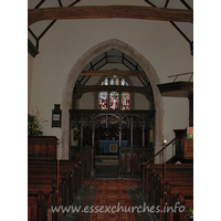 St Edmund, Abbess Roding Church – Interior 1: Full view of the church to the E.