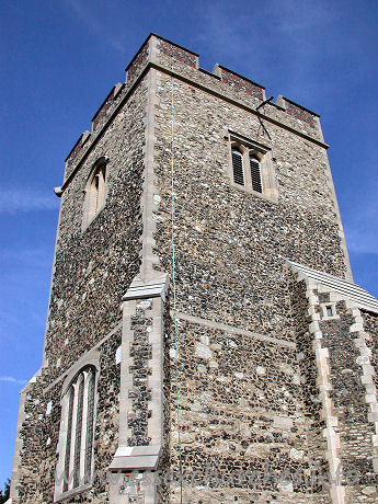 St Mary, Chadwell St Mary Church – The tower was built around 1500.