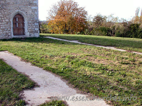St Michael, Pitsea Church – All that remains of the nave.