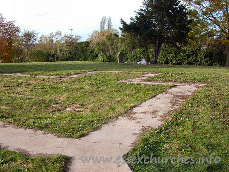 St Michael, Pitsea Church – All that remains of the chancel.