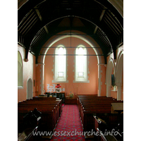 St Catherine, Wickford Church – Interior 3: Looking west from the chancel.