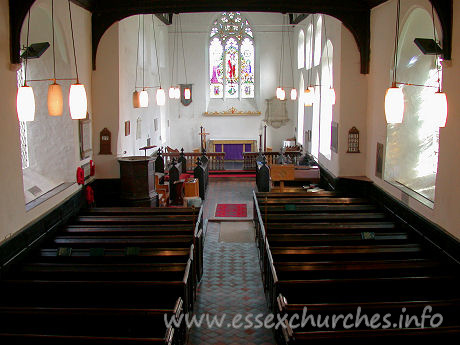 St Margaret, Stanford Rivers Church – View from W gallery.