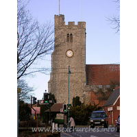 Holy Trinity, Rayleigh Church – Exterior 3: The west tower, viewed from the south.